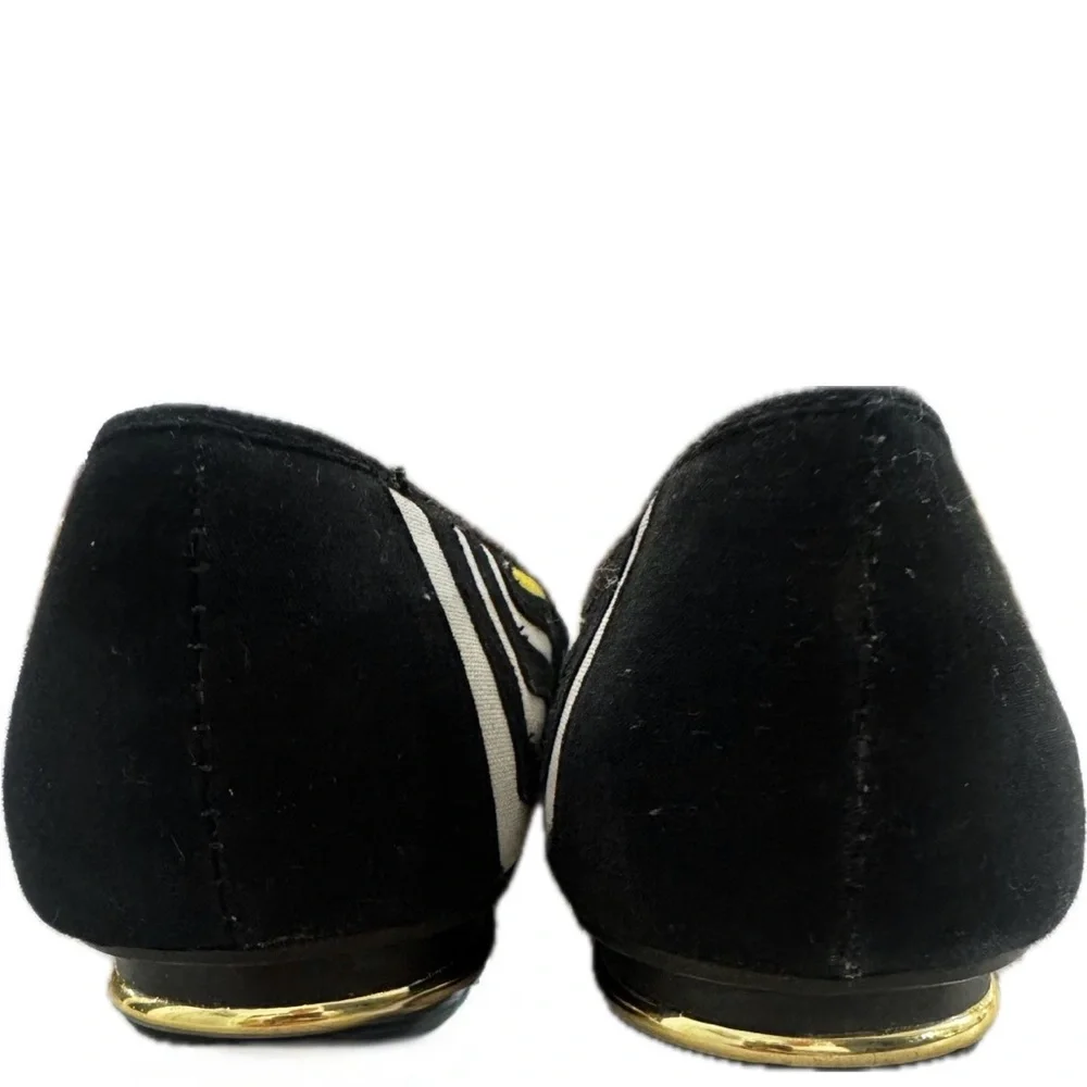 Artesanías El Paisaje Artisanal Handmade Colombian Embroidered Slip On Shoes 39